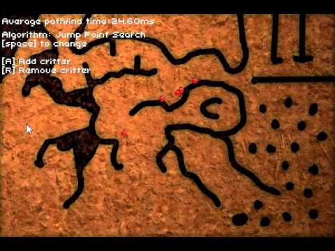 Faster A* Pathfinding With Jump Point Search (Demo)