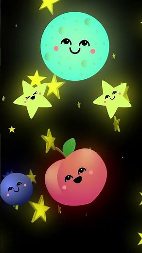 Magical Summer Nights! 🌌✨ Fun Nighttime Dance with the Fruit Family