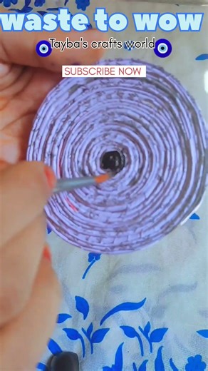 paper scraps turned into this evil eye masterpiece🧿 #papercraft #creative #aesthetic