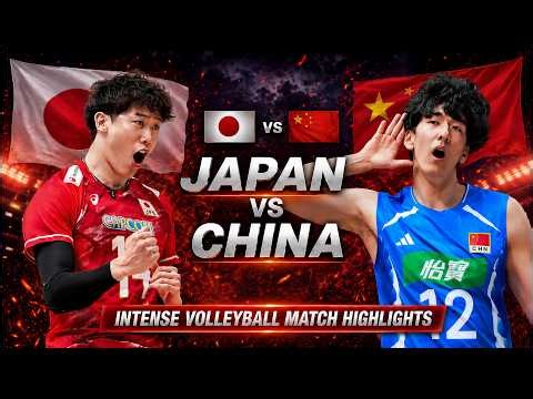 Japan vs China Epic Volleyball Highlights | Men's VNL 2026