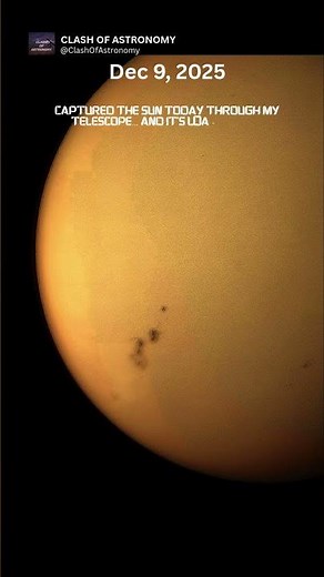 Captured the Sun… and WOW, these sunspots are huge!