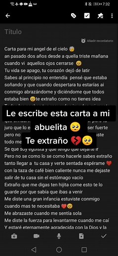 Carta a mi abuela en el cielo: Un homenaje especial