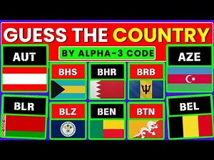 Can You Guess The Country By The ISO Alpha-3 Code ?🧠🌐 | 20- Ultimate Geography GK Quiz Challenge