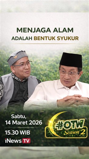 OTW Season 2 kembali hadir!!! Edisi ini akan menghadirkan dialog seputar program Kementerian Agama. Yuk, kenalan lebih dekat lagi dengan Kementerian Agama melalui program OTW (Obrolan Tentang Wawasan) Season 2 di iNews TV! Episode 1 bersama Menteri Agama @nasaruddin_umar #otwseason2 #ekoteologi #kemenag