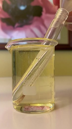 #magic #science #fyp vegetable oil in a test tube.