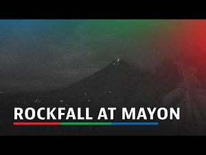 Rockfall at Mayon Volcano | ABS-CBN News