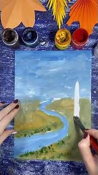 How to draw an autumn landscape