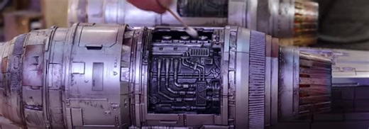 Painting and Weathering the HasLab Star Wars Razor Crest Ship Model