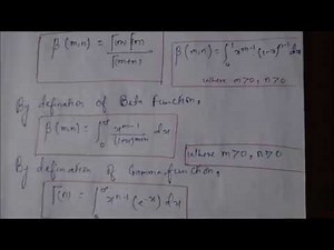 Relation between Beta and Gamma Function