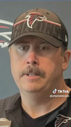 Arthur Smith Rocks Mustache at Falcons Training Camp