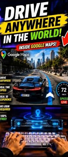 Drive a 3D Car Inside Google Maps! 🚗🌍 | Powerful Websites You Should Know