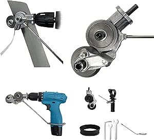 Electric Drill Shears Attachment Cutter Nibblers, Metal Cutter, Sheet Plate Nibbler Safe and Durable Accessory for Cutting, (DZT-01A)