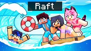 【Aphmau】在Minecraft RAFT中被困在钻石海!--基岩版建筑