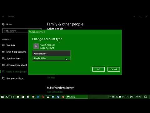 Standard user VS Administrator accounts Windows 10 Fall Creators update