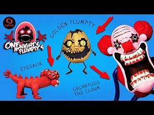 Golden Flumpty, Eyesaur and Grunkfuss the Clown with Clay | ONaF 3 | One Night at Flumpty's 3