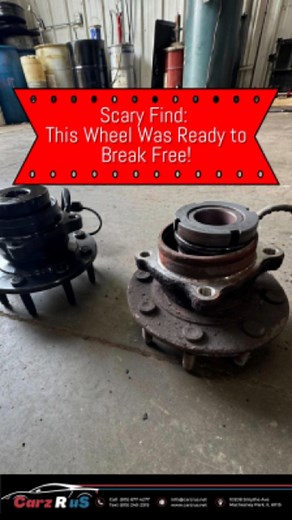 Scary Find:This Wheel Was Ready to Break Free! #autorepairshop #autorepair #automotivetechnician #machesneyparkil #fypシ #wheelbearing #wheelbearings | Carz R Us