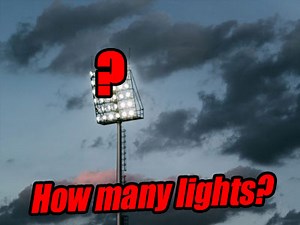 How many lights do you need to light a football field?