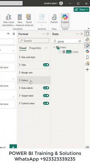 DAX Conditional Formatting and Colors on Gauge Chart in Microsoft #powerbi