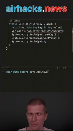 Java Record Classes as Pairs #java #shorts
