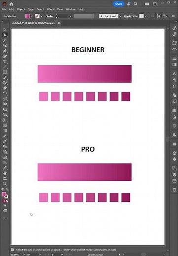 Adobe Illustrator 2026 – Create Gradient Color Palettes Like a PRO 🎨✨