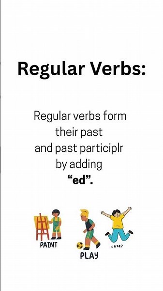 Three forms of verb/What are regular verbs?
