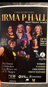 Ooooowweeeeee we had a time last night at the Irma P. Hall Black Theatre Awards. Thank you to @victorymelodies @jiles.king @branongilbert @drjunenek for putting together a spectacular evening of excellence!! Honored to pay tribute to my mentor Sheilah Vaughn Walker, for her musical contributions to the DFW community and all over the world. I literally threw my shoe onstage when I found out that I won Best Featured Actress in A Musical for “Thunder Knocking On The Door”. I had not been on stage i