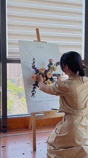 welcome sign flower arrangement tutorial 🌹