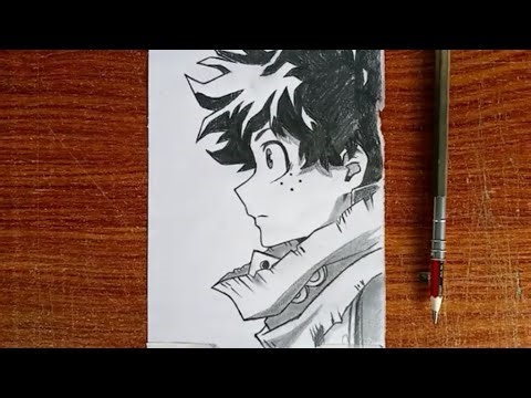 How to Draw Deku Side Profile Easy Step by Step | My Hero Academia Drawing for Beginners