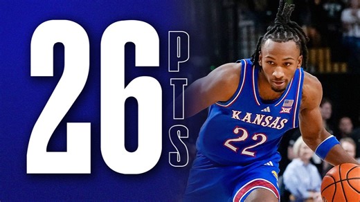 【NCAA】再次复出23分钟砍下26 6赛季新高！26年状元热门！堪萨斯新人五星后卫达伦·皮特森对阵UCF砍下26分6篮板1助攻2封盖的数据！全场集锦！！！