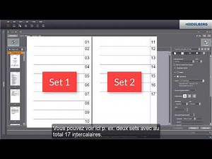 Impression d’intercalaires avec Prinect DFE.