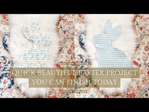 FREE Easter Bunny Quilting Tutorial Quick Beautiful Projects You Can Finish Today
