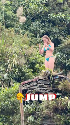 Angelic Girls Enjoying Relaxation at a Wild Waterfall #Waterfall #Nature