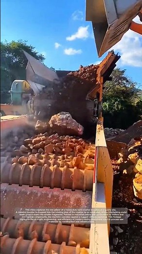 Heavy-Duty Stone Crushing – Industrial Machine Demo at Mining Site!