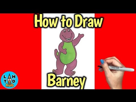 How to Draw Barney | Art Lesson