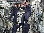 Space crew take part in synchronised space swimming during zero-gravity Olympics
