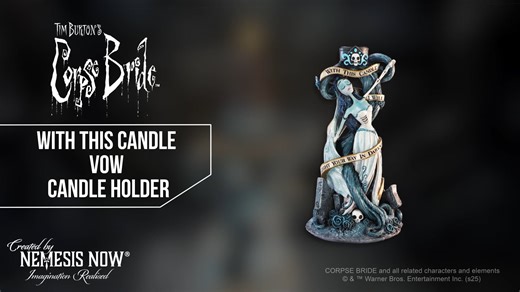 B7256C25 | Corpse Bride With This Candle Vow Candle Holder | Nemesis Now