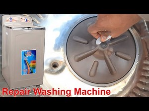How to repair washing machine jammed wheel water leakage problem solution