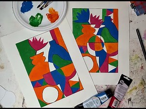 Still life in gouache, inspired by Cubism (activity for children or adults)