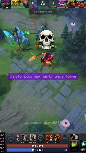 EMBER VS OD MID | KILLED OD WITH HIS TEAM | TOWER DIVED MAGNUS @dota2 @DotaCinema
