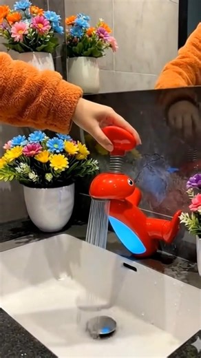 Red colour LED taps design for modular kitchen #shortvideo #shorts #viralshorts #trendingshorts