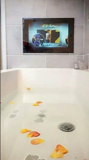 Bathroom TV Ideas - Spoil Yourself With A Bath or Shower TV - Modern Bathroom Design Tips #shorts