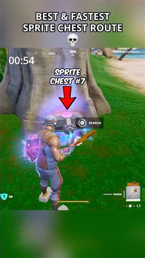 Best and Fastest Sprite Chest Route 💀 #fortnite #relishh