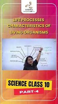 Characteristics of Living Organisms Part-4 | Life Processes | Science Class 10 | AASOKA #Shorts