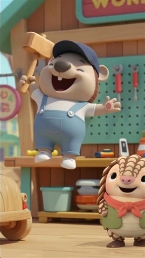 Wolly Builds a Car short - Fun Outdoor Cartoon for Kids