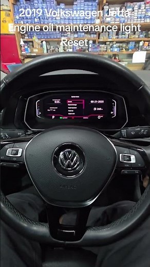 2019 Volkswagen jetta Engine Oil Light Reset