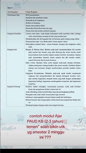 contoh modul ajar paud#kurikulummerdeka #modulajartk