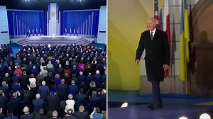 115K views · 2.7K reactions | Two leaders, two speeches and two visions of the world completely at odds. Hours after Vladimir Putin stepped down from his podium in Moscow, Joe Biden stepped up to his own in Warsaw. Paraic O'Brien reports on a moment of split-screen history. | Channel 4 News | Facebook