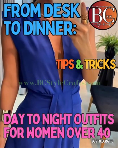 From Desk to Dinner Day to Night Outfits for Women Over 40 Discover...