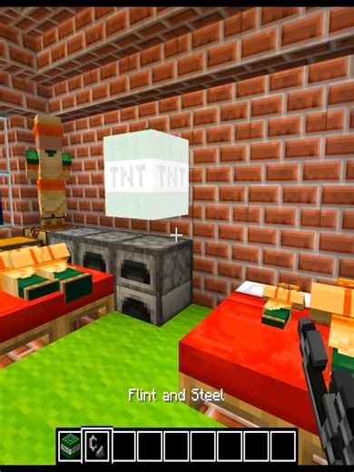 What will happen to the little villagers? in Minecraft #minecraft #shorts