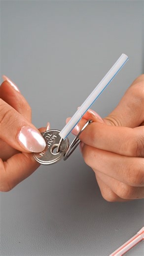 15K views · 24 reactions | Straw Keychain Hack  This video was produced by Network Media and Aoos Media | Think Smart Prank Hard | Facebook